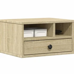 vidaXL Printerkastje 40x32x22,5 cm bewerkt hout sonoma eikenkleurig