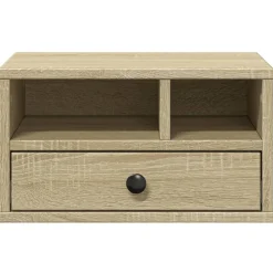 vidaXL Printerkastje 40x32x22,5 cm bewerkt hout sonoma eikenkleurig