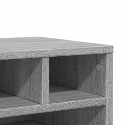 vidaXL Printerkastje 40x32x22,5 cm bewerkt hout grijs sonoma eiken