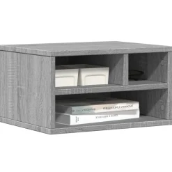 vidaXL Printerkastje 40x32x22,5 cm bewerkt hout grijs sonoma eiken
