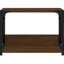 vidaXL Printerstandaard 44x26x31,5 cm bewerkt hout bruin eikenkleur