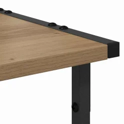 vidaXL Printerstand Artisanaal eiken 41 x 28 x 33,5 cm Bewerkt hout
