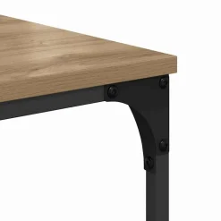 vidaXL Printerstand Artisanaal eiken 50 x 41 x 75 cm Bewerkt hout