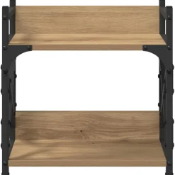 vidaXL Printerstand Artisan Eiken 40 x 20 x 40 cm Bewerkt hout