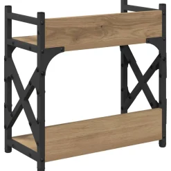 vidaXL Printerstand Artisan Eiken 40 x 20 x 40 cm Bewerkt hout