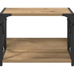 vidaXL Printerstand Artisan Eiken 41 x 32 x 34,5 cm Bewerkt hout