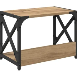 vidaXL Printerstand Artisan Eiken 44 x 26 x 31,5 cm Bewerkt hout