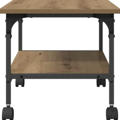 vidaXL Printerstand Artisan Eiken 40 x 32 x 24 cm Bewerkt hout