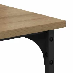 vidaXL Printerstand Artisan Eiken 40 x 32 x 24 cm Bewerkt hout