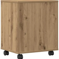 vidaXL Printerstand Artisanaal eiken 41 x 32 x 48 cm Bewerkt hout