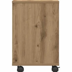 vidaXL Printerstand Artisanaal eiken 41 x 32 x 48 cm Bewerkt hout