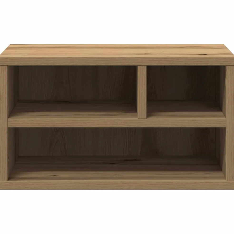 vidaXL Printerstand Artisan Eiken 40 x 32 x 22,5 cm Bewerkt hout