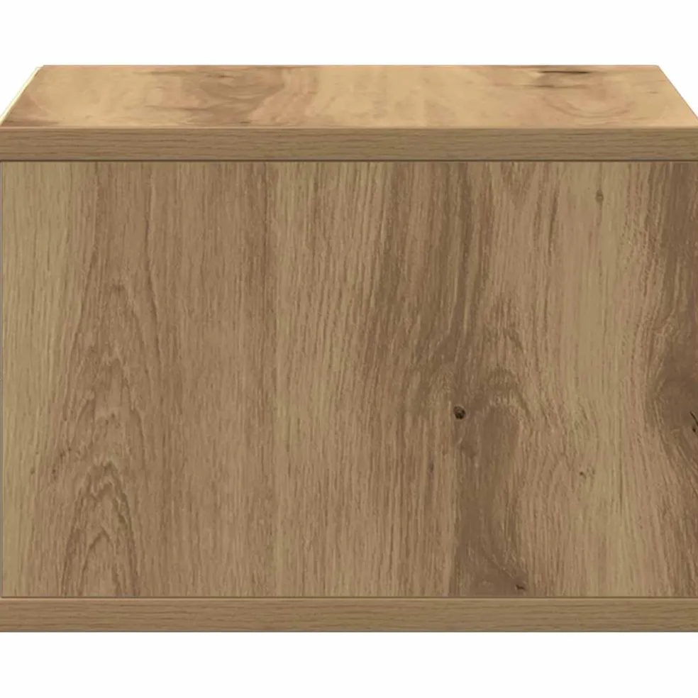 vidaXL Printerstand Artisan Eiken 40 x 32 x 22,5 cm Bewerkt hout