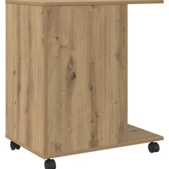 vidaXL Printerstand Artisanaal eiken 60 x 40 x 68,5 cm Bewerkt hout