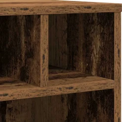 vidaXL Printerstand Oud hout 41 x 32 x 48 cm Bewerkt hout