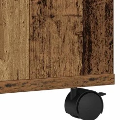 vidaXL Printerstand Oud hout 41 x 32 x 48 cm Bewerkt hout