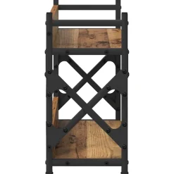 vidaXL Printerstand Oud Hout 40 x 20 x 40 cm Bewerkt hout