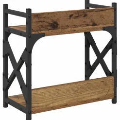 vidaXL Printerstand Oud Hout 40 x 20 x 40 cm Bewerkt hout