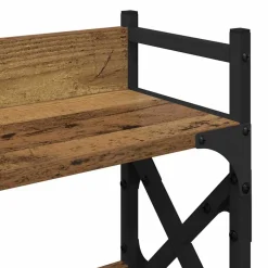 vidaXL Printerstand Oud Hout 40 x 20 x 40 cm Bewerkt hout