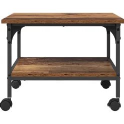 vidaXL Printerstand Oud Hout 50 x 40 x 38 cm Bewerkt hout