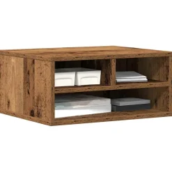 vidaXL Printerstand Oud hout 49 x 40 x 22,5 cm Bewerkt hout