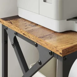 vidaXL Printerstand Oud hout 40 x 30 x 31 cm Bewerkt hout