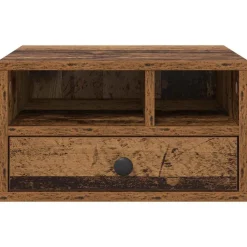 vidaXL Printerstand Oud Hout 40 x 32 x 24 cm Bewerkt hout