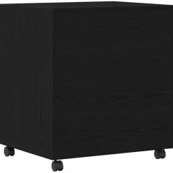 vidaXL Printerstand Zwart eiken 60 x 50 x 67 cm Bewerkt hout