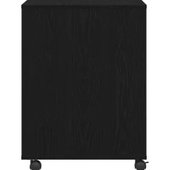 vidaXL Printerstand Zwart eiken 60 x 50 x 67 cm Bewerkt hout