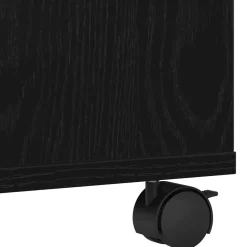 vidaXL Printerstand Zwart eiken 60 x 48 x 74 cm Bewerkt hout