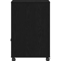 vidaXL Printerstand Zwart eiken 60 x 48 x 74 cm Bewerkt hout