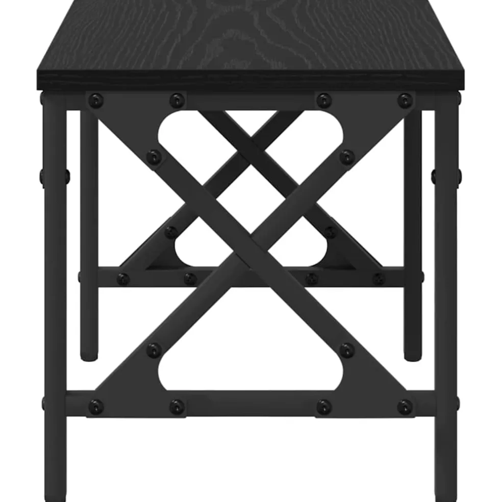 vidaXL Printerstand Zwart eiken 40 x 30 x 31 cm Bewerkt hout