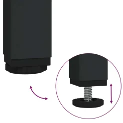vidaXL Printerstand Zwart eiken 40 x 30 x 31 cm Bewerkt hout