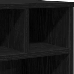 vidaXL Printerstand Zwart eiken 41 x 32 x 48 cm Bewerkt hout