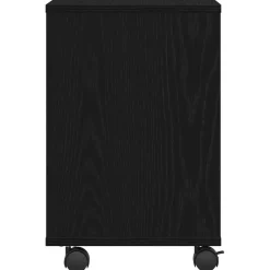 vidaXL Printerstand Zwart eiken 41 x 32 x 48 cm Bewerkt hout