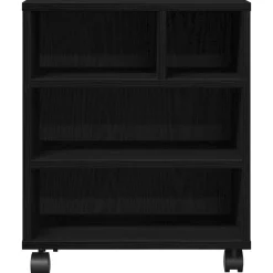 vidaXL Printerstand Zwart eiken 41 x 32 x 48 cm Bewerkt hout