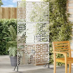 vidaXL Privacyscherm 100 x 50 x 180 cm Gegalvaniseerd staal zilver