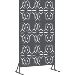 vidaXL Privacyscherm 100 x 50 x 180 cm Staal Antraciet