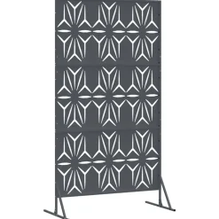 vidaXL Privacyscherm 100 x 50 x 180 cm Staal Antraciet