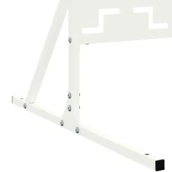 vidaXL Privacyscherm 100 x 50 x 180 cm Staal Wit