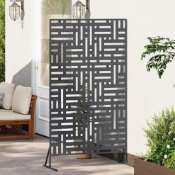 vidaXL Privacyscherm 100 x 50 x 180 cm Staal Antraciet