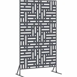vidaXL Privacyscherm 100 x 50 x 180 cm Staal Antraciet