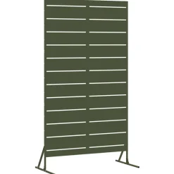 vidaXL Privacyscherm 100 x 50 x 180 cm Staal Olijfgroen