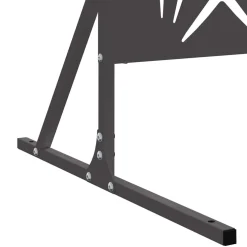 vidaXL Privacyscherm 100 x 50 x 180 cm Staal Zwart