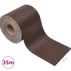 vidaXL Privacystrip 35x0,19 m PVC bruin