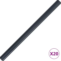 vidaXL Privacystrip 35x0,19 m PVC mat donkergrijs