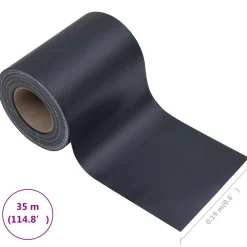 vidaXL Privacystrip 35x0,19 m PVC mat donkergrijs