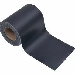 vidaXL Privacystrip 35x0,19 m PVC mat donkergrijs