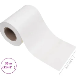vidaXL Privacystrip 35x0,19 m PVC wit