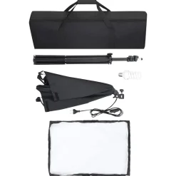 vidaXL Professionele studiolampen 2 st 40x60 cm staal zwart